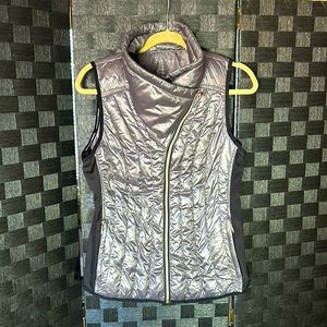 Calvin Klein Performance Silver Quilted Down Vest Sm